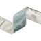 LaRibbons 2 1/2" Wired Premium Velvet | Aqua with Silver Metallic Dupioni Back | 5 Yard Roll